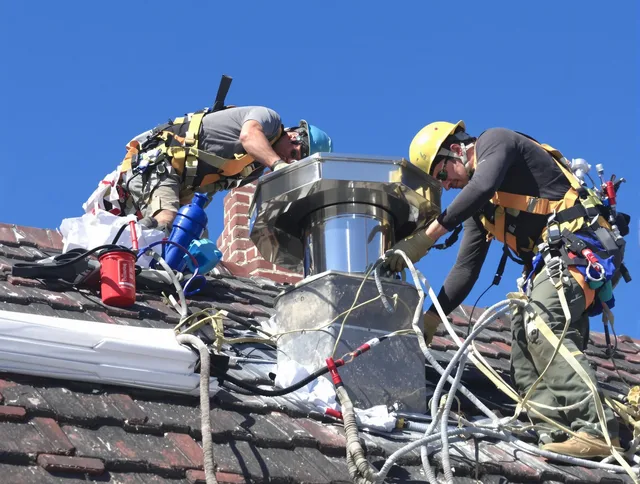 Protective chimney cap installed by Kendale Lakes Chimney Sweep in Kendale Lakes, FL