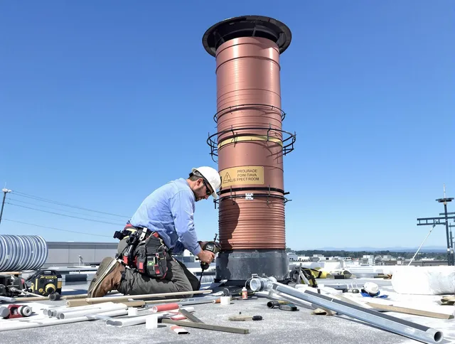 Installed chimney liner by Kendale Lakes Chimney Sweep in Kendale Lakes, FL