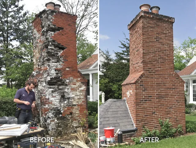 Kendale Lakes Chimney Sweep performing a full chimney restoration in Kendale Lakes, FL