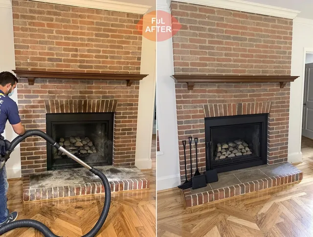 Kendale Lakes Chimney Sweep carefully sanitizing a fireplace in Kendale Lakes, FL